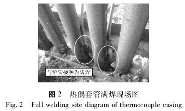 熱電偶套管滿焊現場圖示